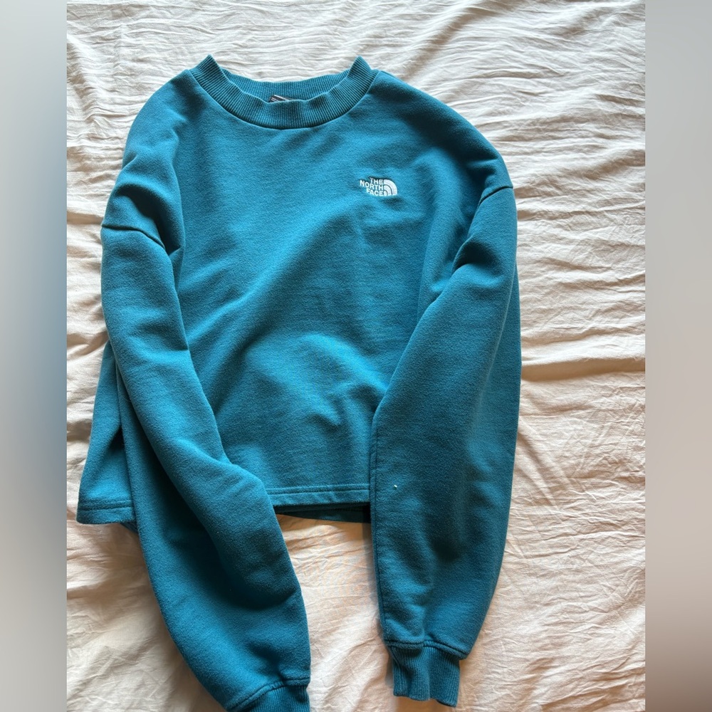 North Face cropped crew neck